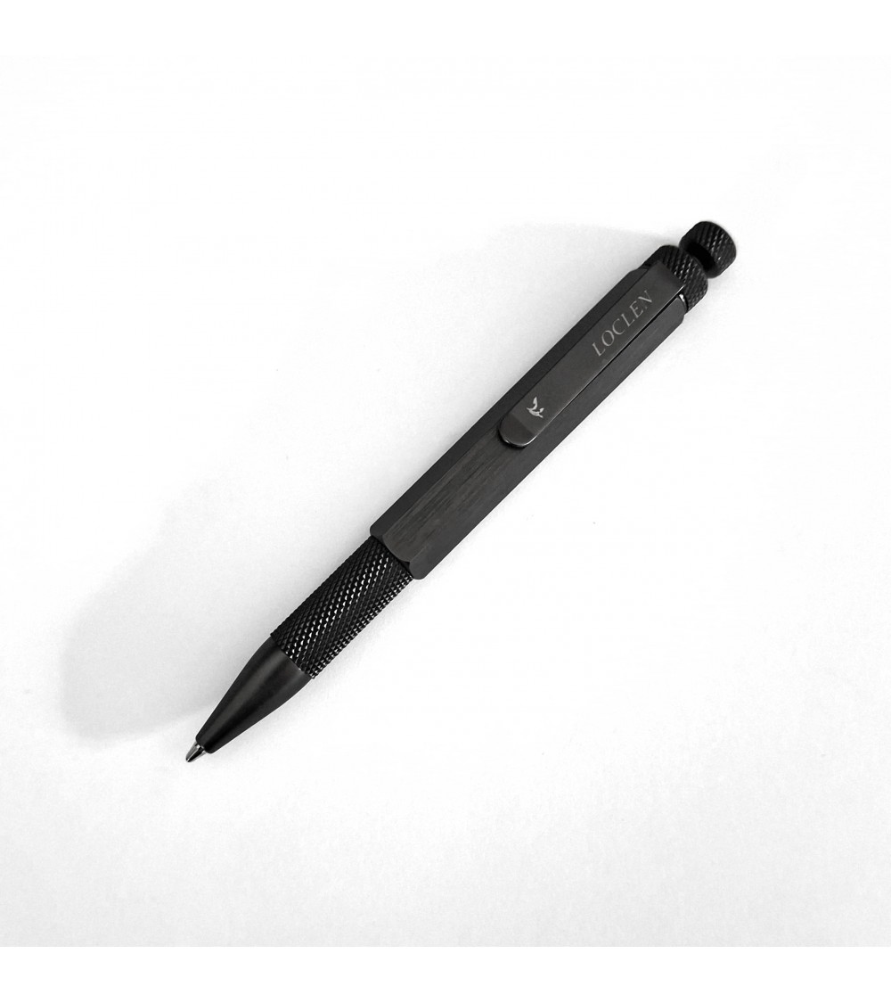 Stylo-bille Loclen L3 Black, fabriqué en Italie