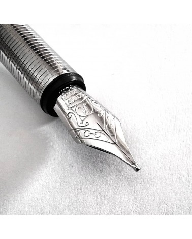 Stylo-plume convertible en roller Loclen Classica Black, fabriqué en Italie