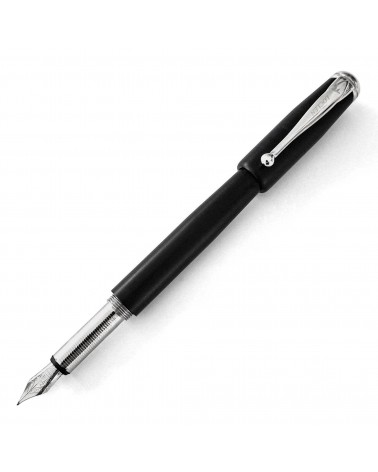 Stylo-plume convertible en roller Loclen Classica Black, fabriqué en Italie