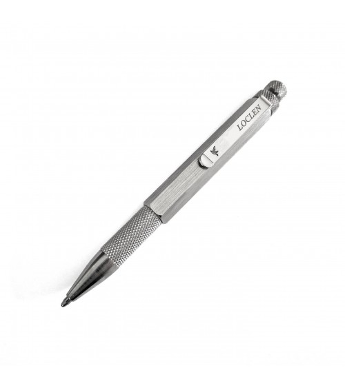 Stylo-bille Loclen L3 Chrome, fabriqué en Italie
