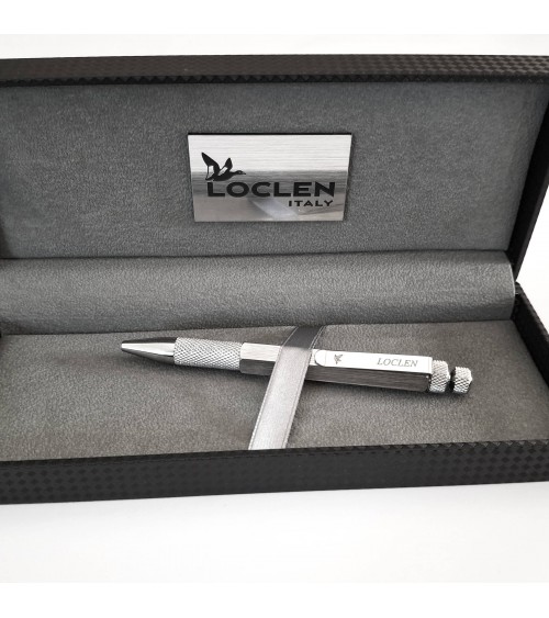 Stylo-bille Loclen L3 Chrome, fabriqué en Italie