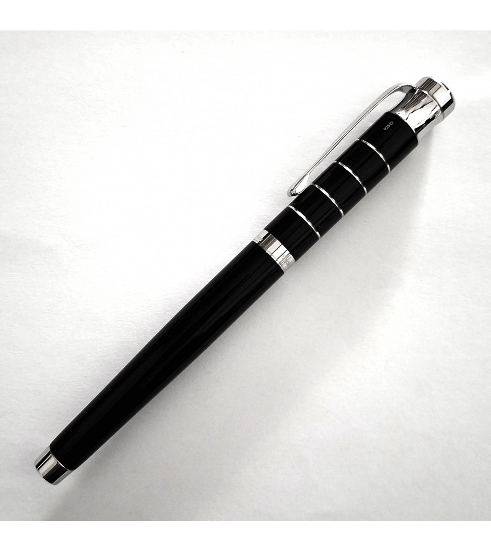 Roller Waldmann Tango Noir, argent massif sterling 925