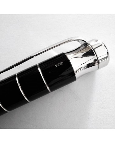 Roller Waldmann Tango Noir, argent massif sterling 925