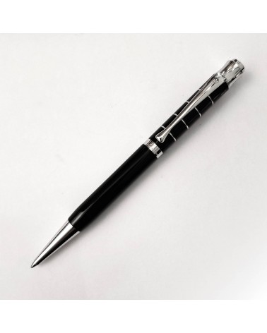 Stylo-bille Waldmann Tango Noir, argent massif sterling 925