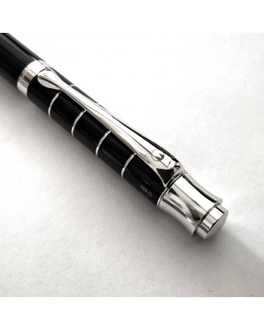 Stylo-bille Waldmann Tango Noir, argent massif sterling 925