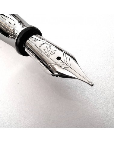 Stylo-plume Waldmann Commander 23, argent massif sterling 925