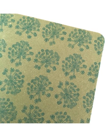 Set de cinq cartes Ombellifères Le Typographe et enveloppes papier recyclé Original Crown Mill, format A6