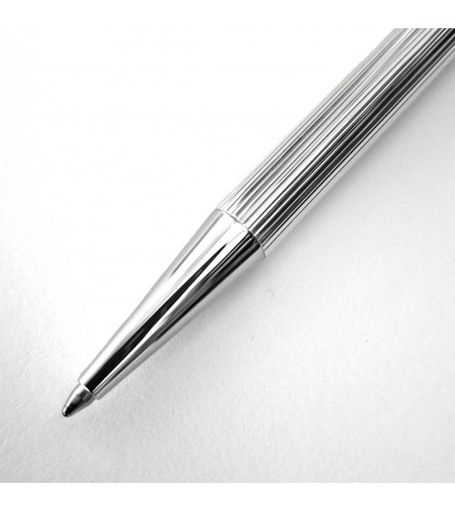 Stylo-bille Waldmann Eco Lignes, argent massif sterling 925