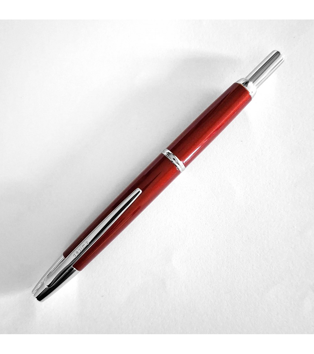 Stylo-plume Pilot Capless Décimo Bordeaux, bec rétractable or 18 carats