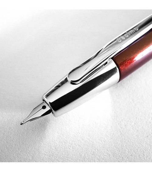 Stylo-plume Pilot Capless Décimo Bordeaux, bec rétractable or 18 carats