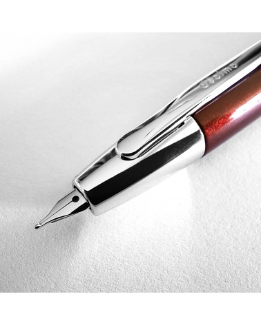 Stylo-plume Pilot Capless Décimo Bordeaux, bec rétractable or 18 carats