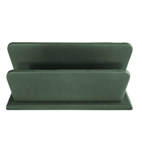 Porte-lettres Laurige cuir vert anglais 1 compartiment