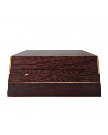 Boîte pour petits objets Patrick Guénat bois de wengé, cuivre et laiton
