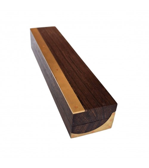 Plumier Patrick Guenat 1 place, bois de rose et laiton