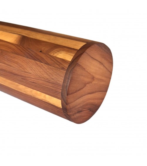 Pot à crayons Patrick Guénat en bois d’if clair et foncé