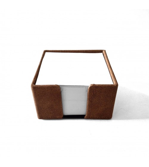 Porte bloc-notes de bureau PA Montana recouvert de cuir brun clair