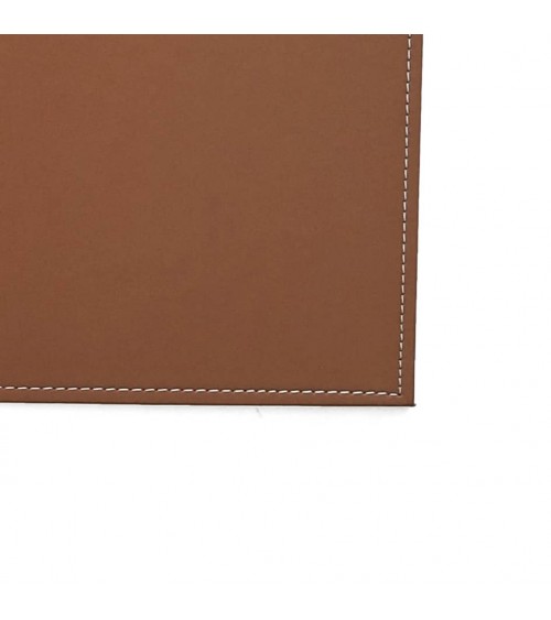 Sous-main Oberthur simili cuir couleur cognac 37 x 55 cm