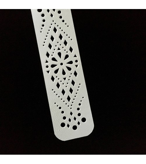 Marque-page Serge Volken, parchemin véritable. L'Ecritoire design, Lausanne.