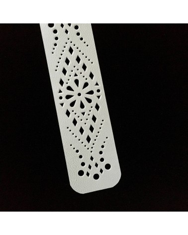 Marque-page Serge Volken, parchemin véritable. L'Ecritoire design, Lausanne.