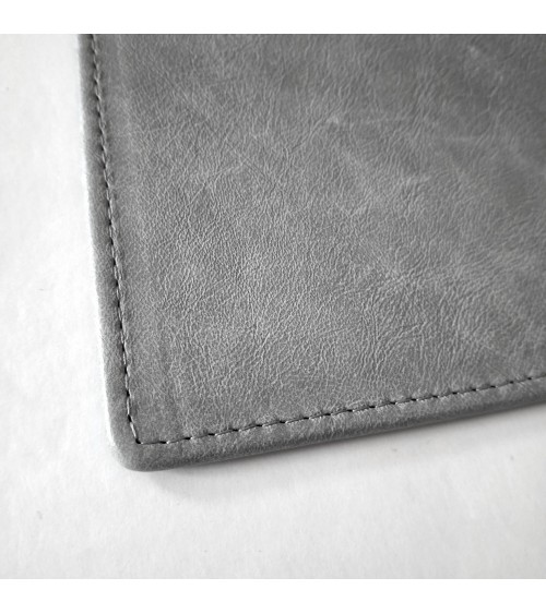 Sous-main PA Madagascar cuir gris, 36 x 47 cm