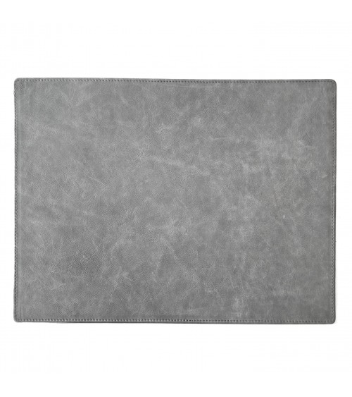 Sous-main PA Madagascar cuir gris, 36 x 47 cm