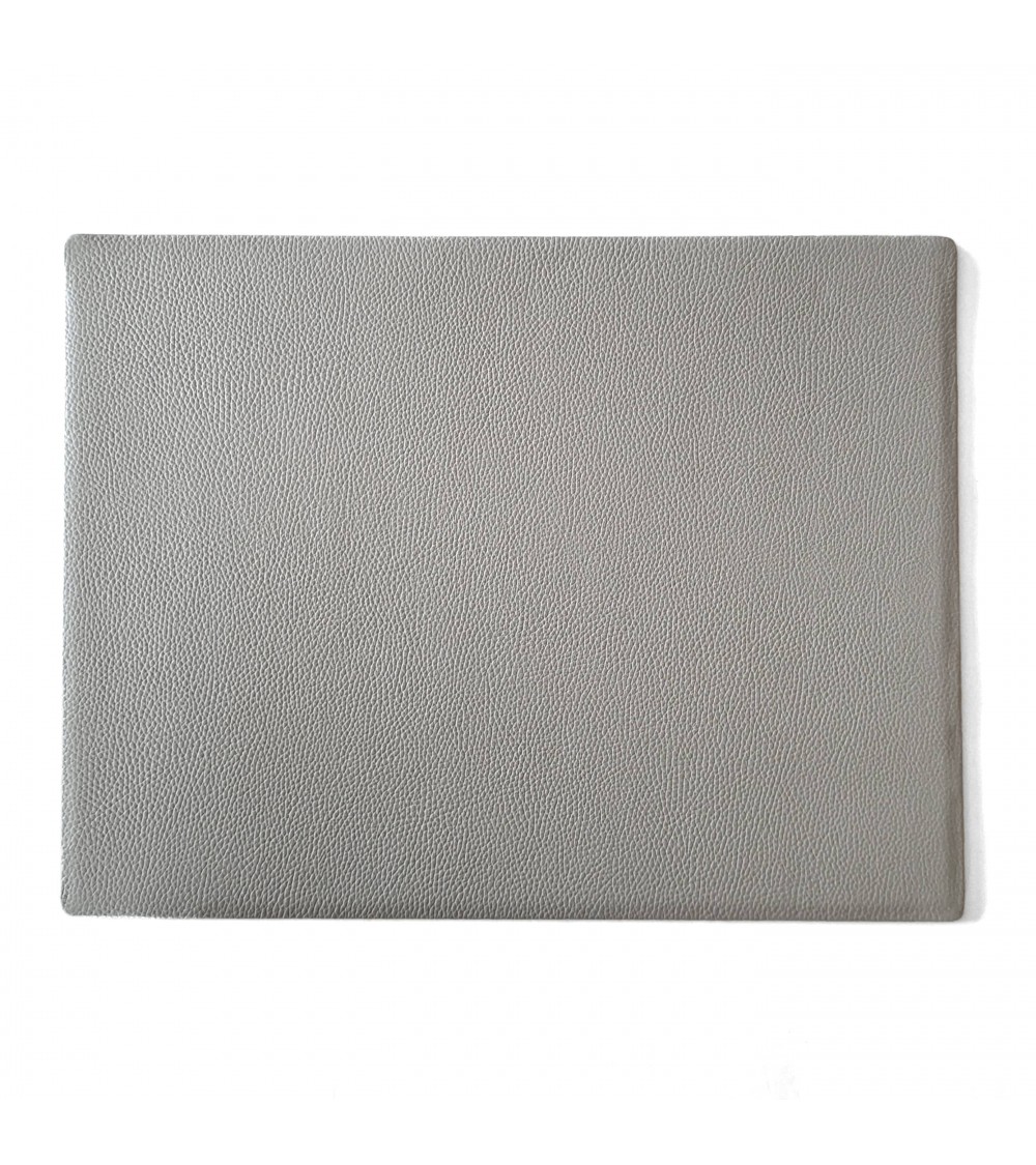 Sous-main PA cuir grainé gris, 36 x 48 cm