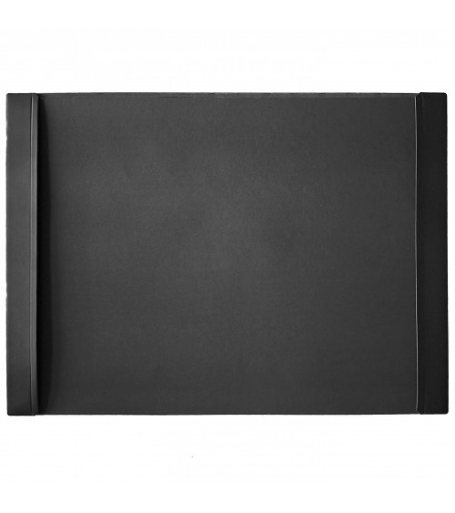 Sous-main Cossa cuir noir et papier, 49 x 69 cm