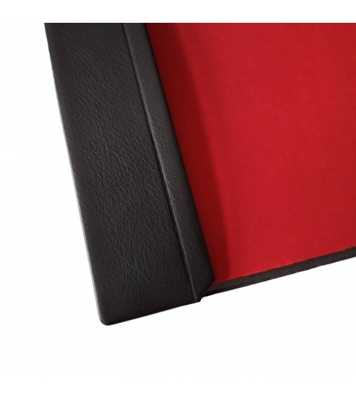 Sous-main Cossa cuir noir et papier, 49 x 69 cm