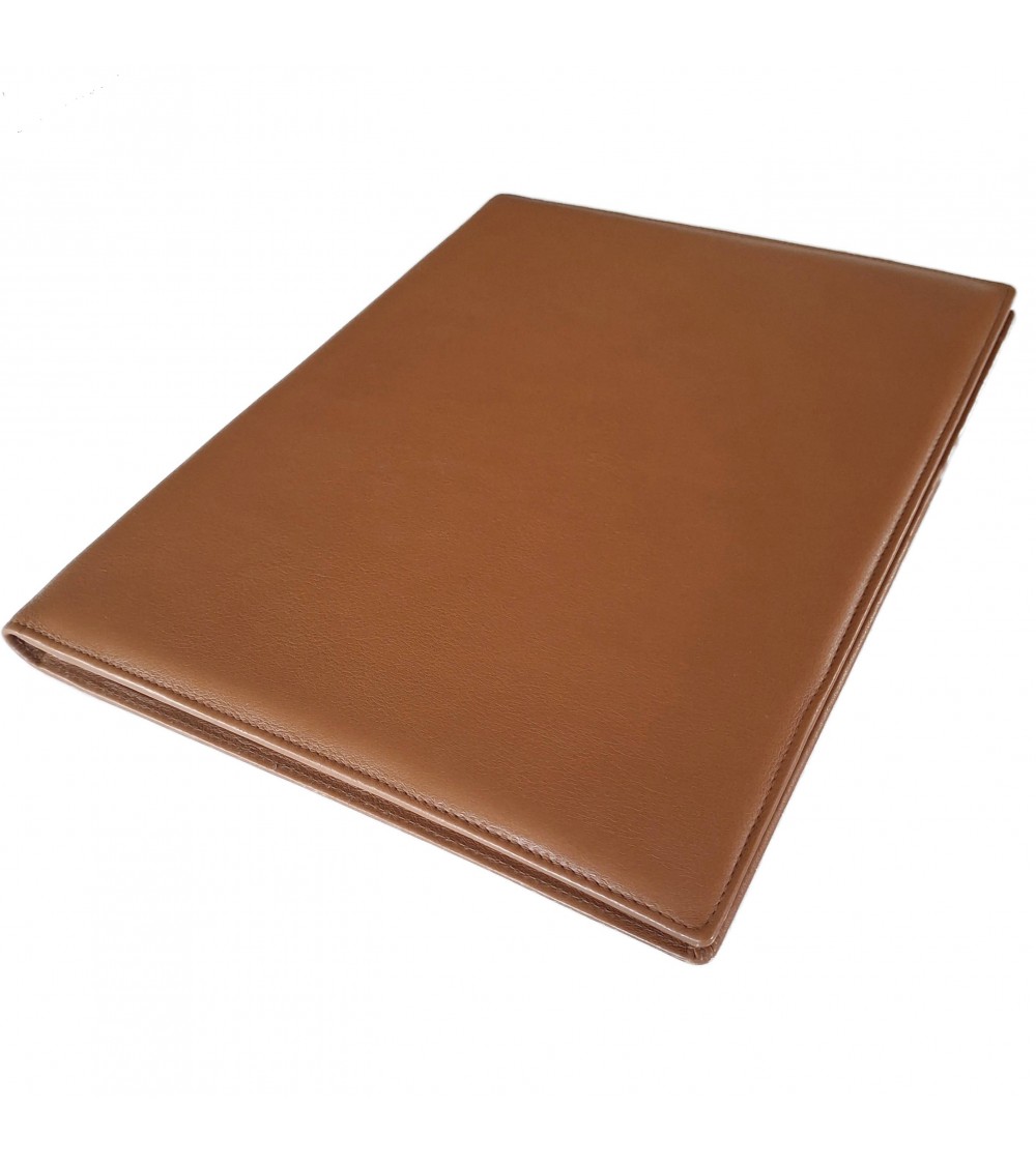 Porte-bloc PA Impulse format A4 cuir cognac, fabriqué en Allemagne