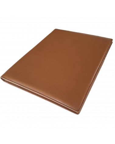 Porte-bloc PA Impulse format A4 cuir cognac, fabriqué en Allemagne