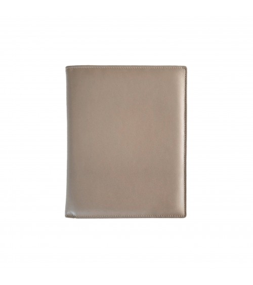 Porte-bloc PA format A5 en cuir beige