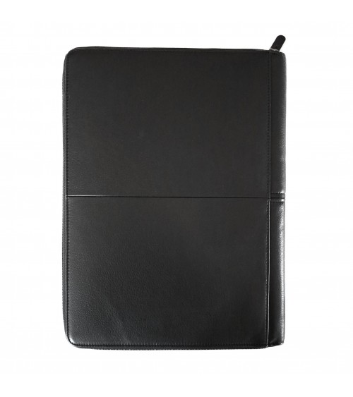 Porte-bloc et tablette Maverick zippé A4 cuir noir