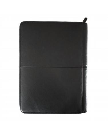 Porte-bloc et tablette Maverick zippé A4 cuir noir
