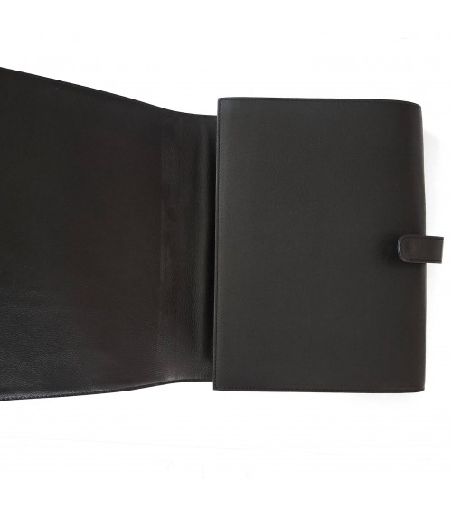 Porte-documents PA trieur 12 compartiments format A4 cuir noir