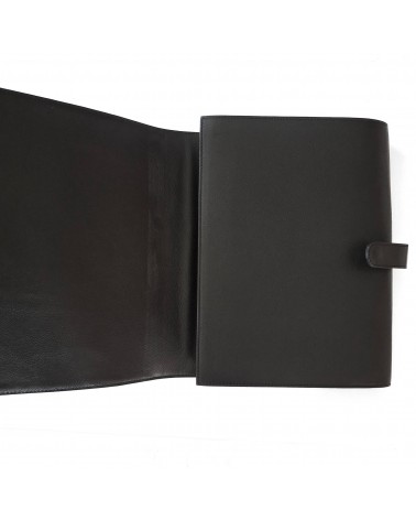 Porte-documents PA trieur 12 compartiments format A4 cuir noir