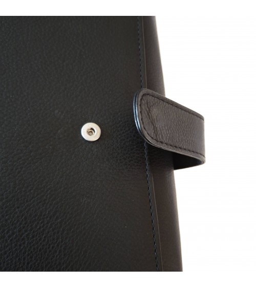 Porte-documents PA trieur 12 compartiments format A4 cuir noir