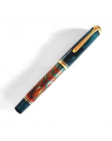 Stylo-plume à piston Pelikan Souverän M600 Art Collection Rudi Rother, plume or 14 carats