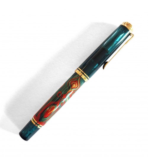 Stylo-plume à piston Pelikan Souverän M600 Art Collection Rudi Rother, plume or 14 carats