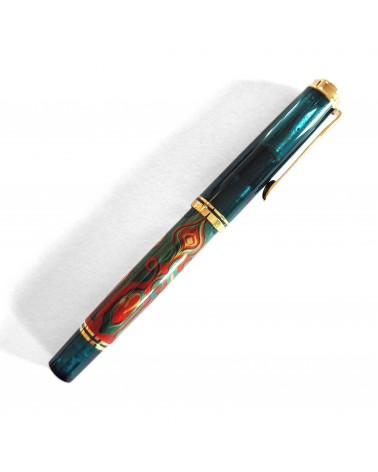 Stylo-plume à piston Pelikan Souverän M600 Art Collection Rudi Rother, plume or 14 carats