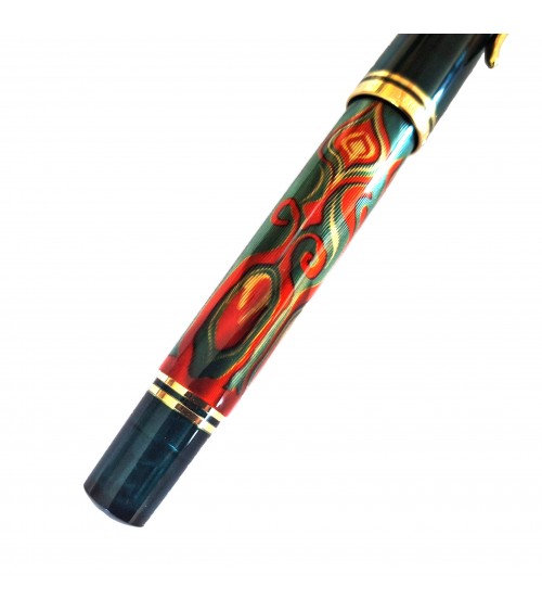 Stylo-plume à piston Pelikan Souverän M600 Art Collection Rudi Rother, plume or 14 carats