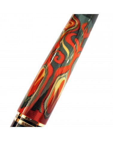 Stylo-plume à piston Pelikan Souverän M600 Art Collection Rudi Rother, plume or 14 carats