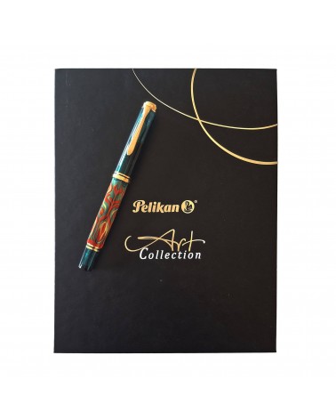 Stylo-plume à piston Pelikan Souverän M600 Art Collection Rudi Rother, plume or 14 carats