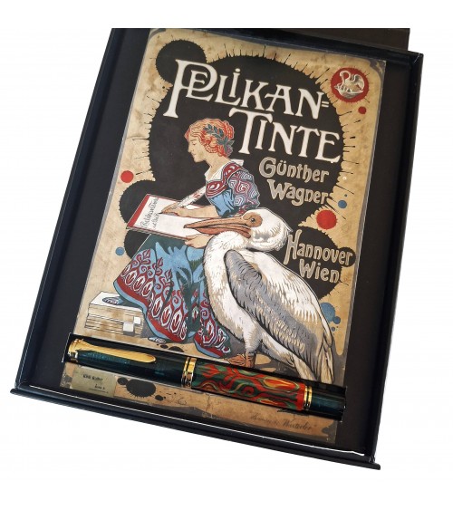 Stylo-plume à piston Pelikan Souverän M600 Art Collection Rudi Rother, plume or 14 carats