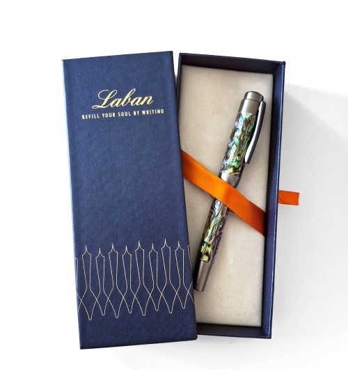 Stylo-plume Laban Abalone, bec largeur M, fabriqué à Taïwan