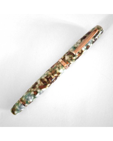 Stylo-plume Scribo La Dotta Travertino, fabriqué à Bologne