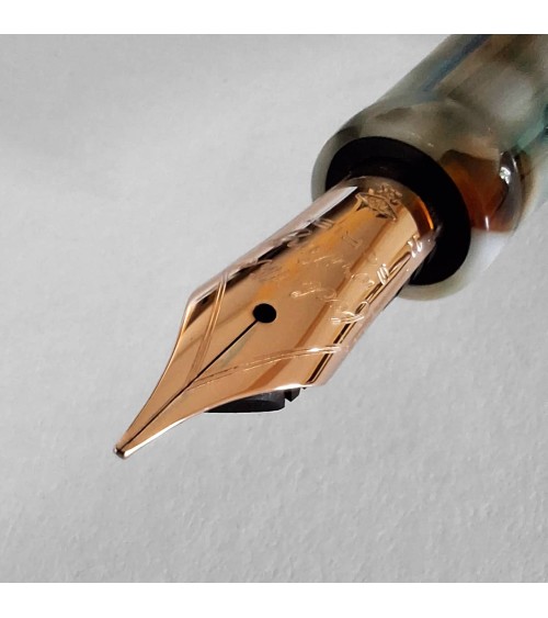 Stylo-plume Scribo La Dotta Travertino, fabriqué à Bologne