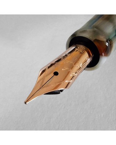 Stylo-plume Scribo La Dotta Travertino, fabriqué à Bologne