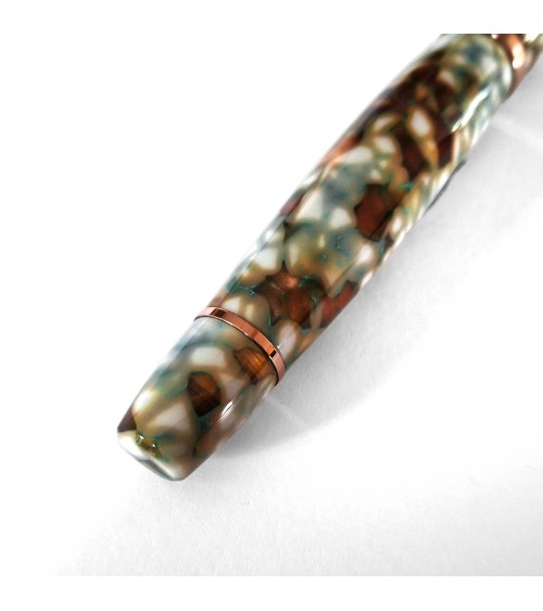 Stylo-plume Scribo La Dotta Travertino, fabriqué à Bologne