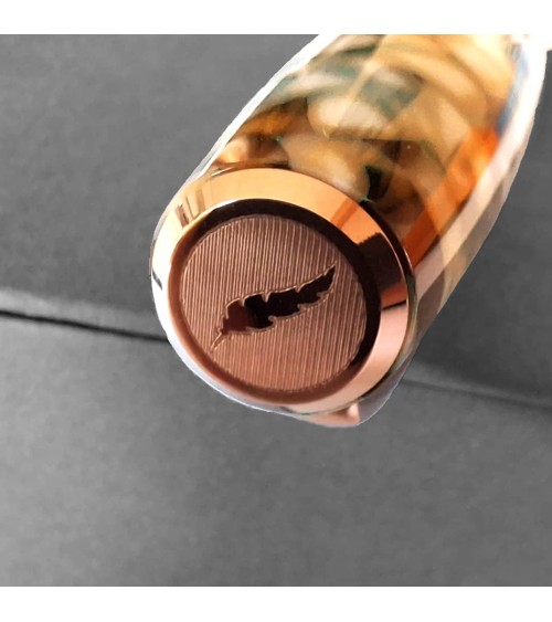 Stylo-plume Scribo La Dotta Travertino, fabriqué à Bologne