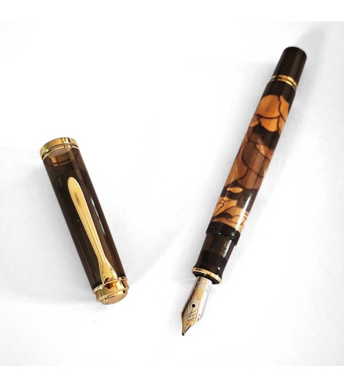 Stylo-plume à piston Pelikan Souverän M600 Art Collection Georg Tippel, plume or 14 carats